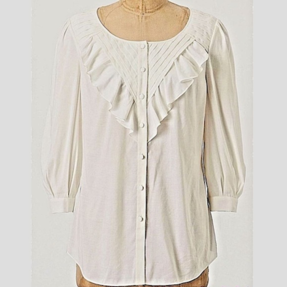 Anthropologie Tops - CCO SALE! Anthropologie Nicoleta Ruffle Blouse